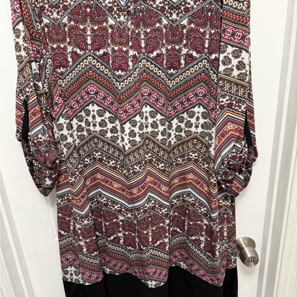 Sami & Jo Multicolor Chevron Pattern Women's Shif… - image 8